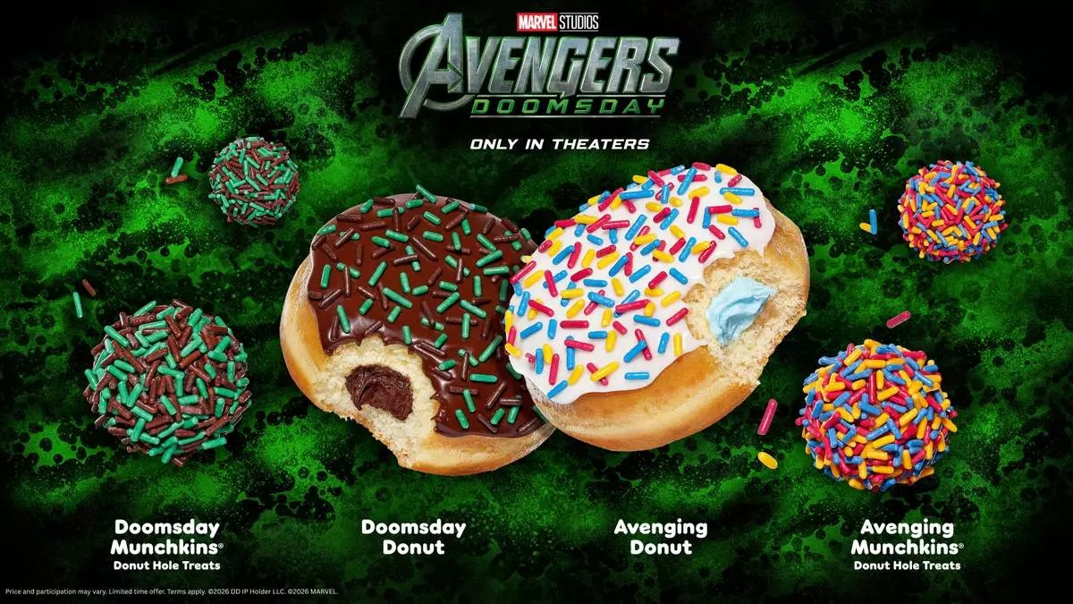 Dunkin' Marvel Studios Avengers: Doomsday bakery lineup