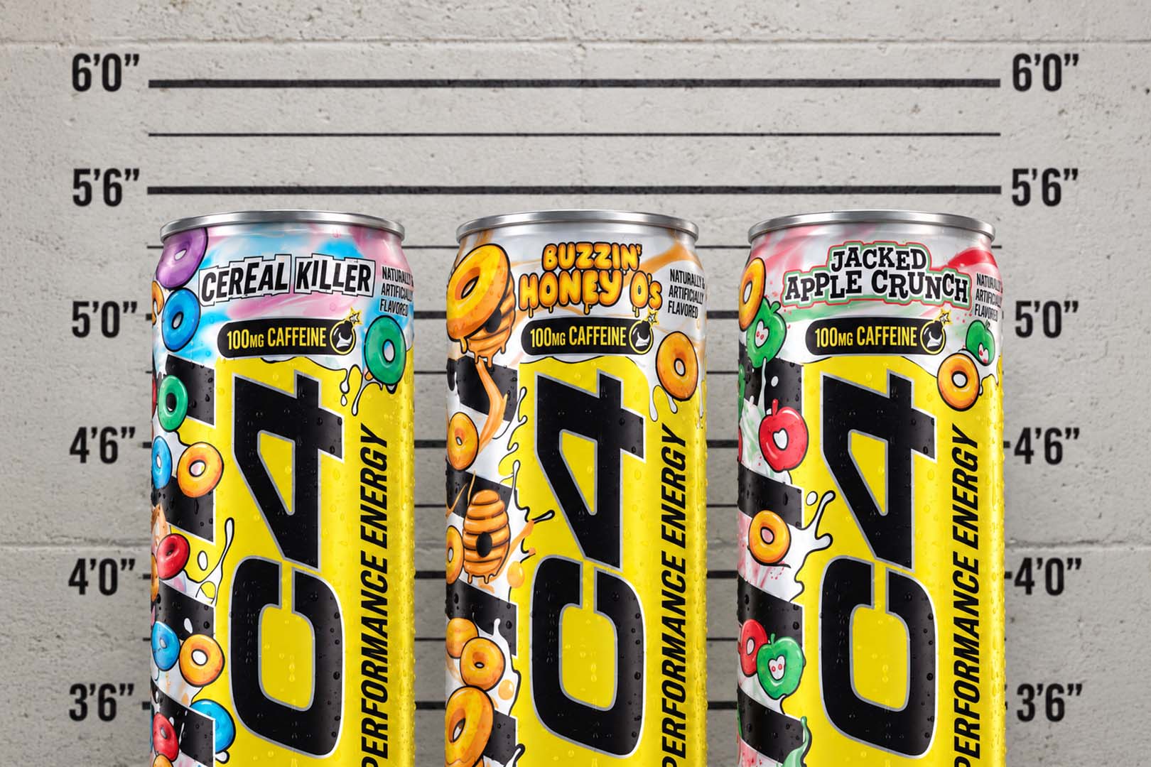 C4 8.4 oz mini Cereal Killer and Buzzin Honey Os